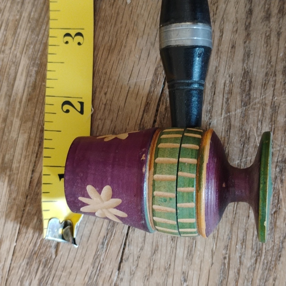 PEACE PIPE Wood  Tribal Bosnian DEADSTOCK VC 14"
